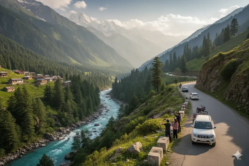 Road along the Sindh River